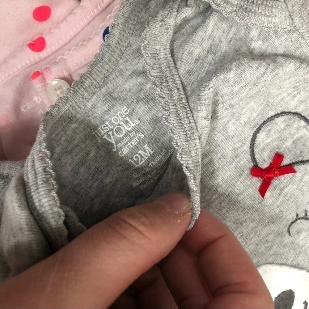 12 month Long Sleeve Onesies Carter’s Girls Infant